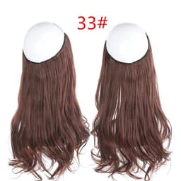 image-Fish Line Curly Hair Extension 40cm Matte Silk Wig