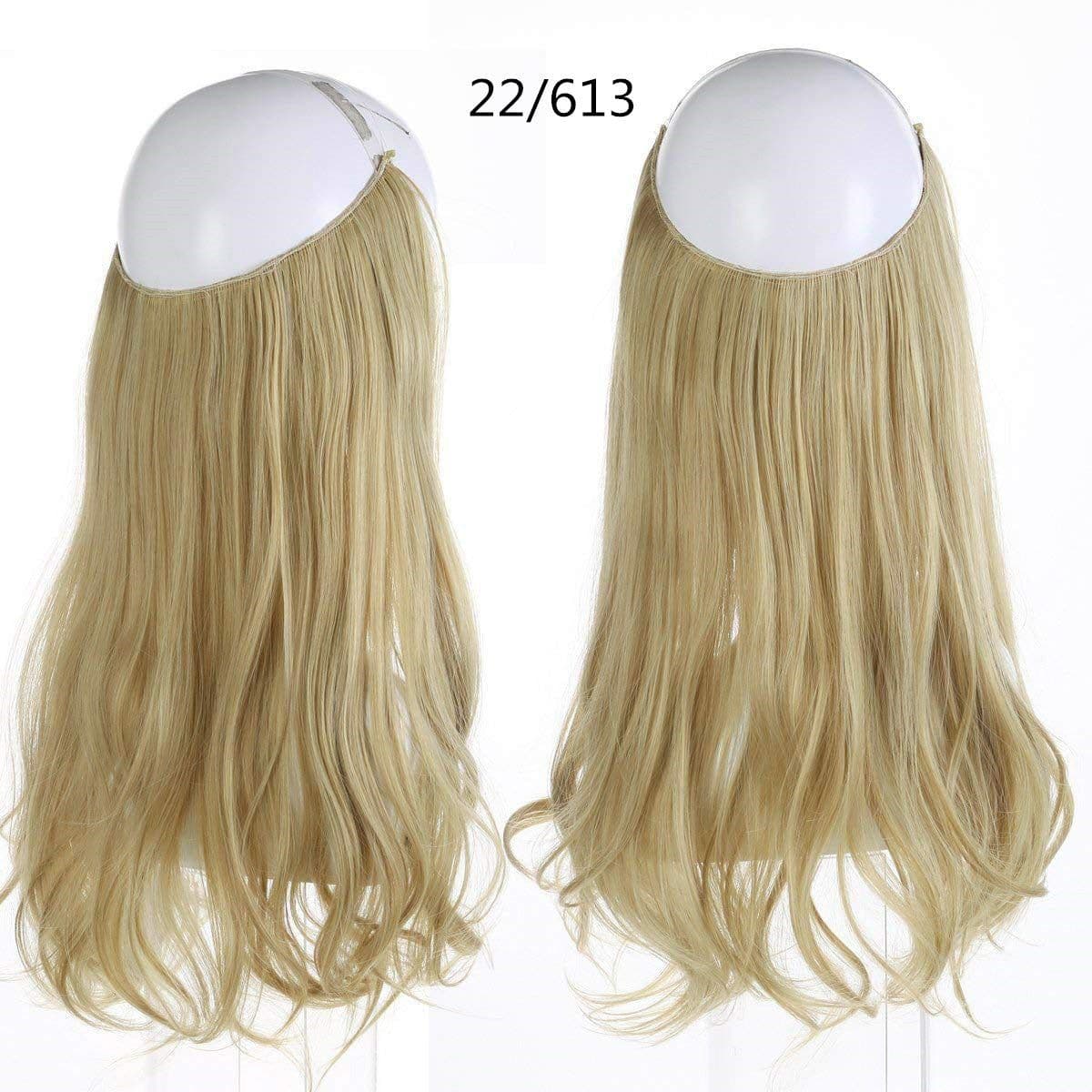 image-Fish Line Curly Hair Extension 40cm Matte Silk Wig