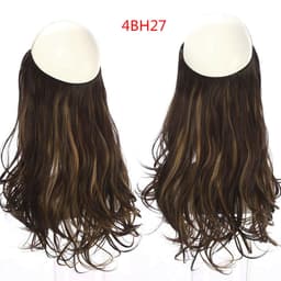 image-Fish Line Curly Hair Extension 40cm Matte Silk Wig