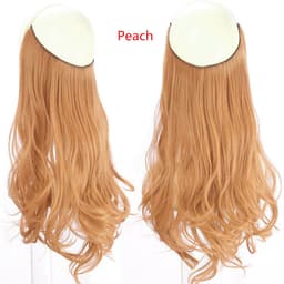 image-Fish Line Curly Hair Extension 40cm Matte Silk Wig