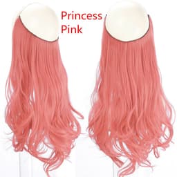 image-Fish Line Curly Hair Extension 40cm Matte Silk Wig