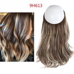 image-Fish Line Curly Hair Extension 40cm Matte Silk Wig