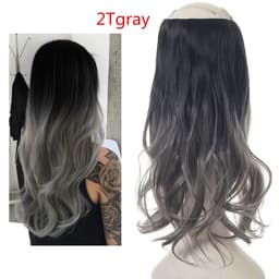 image-Fish Line Curly Hair Extension 40cm Matte Silk Wig