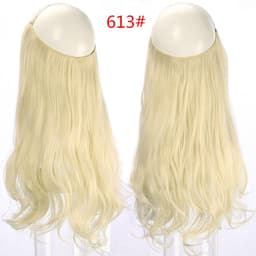 image-Fish Line Curly Hair Extension 40cm Matte Silk Wig