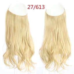 image-Fish Line Curly Hair Extension 40cm Matte Silk Wig