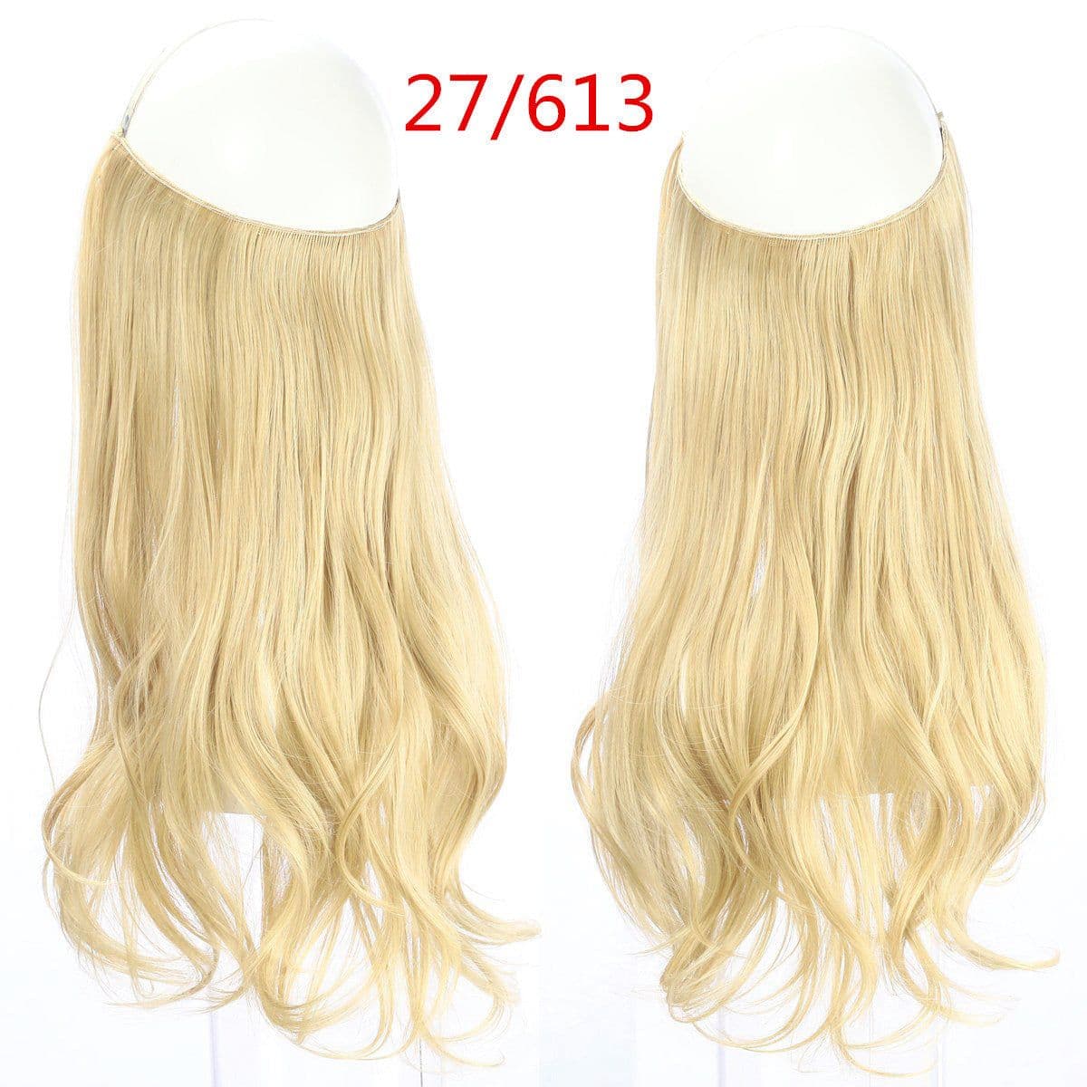 image-Fish Line Curly Hair Extension 40cm Matte Silk Wig