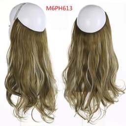 image-Fish Line Curly Hair Extension 40cm Matte Silk Wig