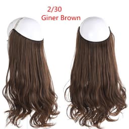 image-Fish Line Curly Hair Extension 40cm Matte Silk Wig