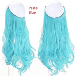 image-Fish Line Curly Hair Extension 40cm Matte Silk Wig