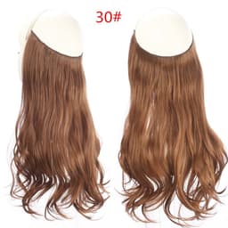 image-Fish Line Curly Hair Extension 40cm Matte Silk Wig