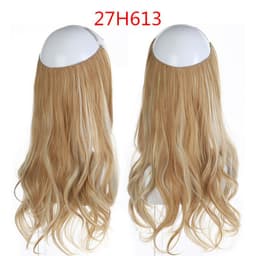 image-Fish Line Curly Hair Extension 40cm Matte Silk Wig