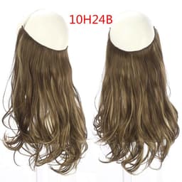 image-Fish Line Curly Hair Extension 40cm Matte Silk Wig