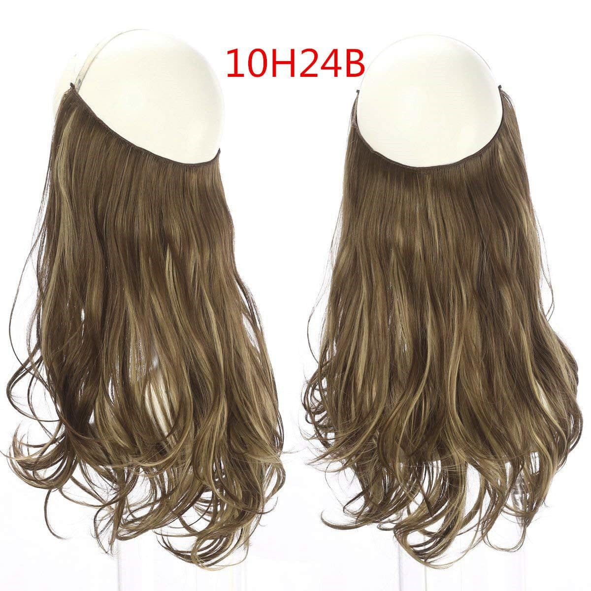 image-Fish Line Curly Hair Extension 40cm Matte Silk Wig