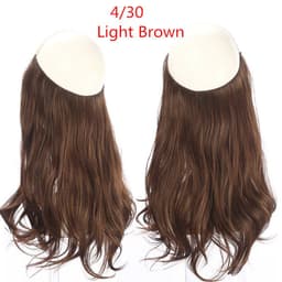 image-Fish Line Curly Hair Extension 40cm Matte Silk Wig