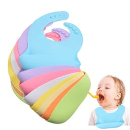 image-Rxl Silicone Baby Bib Waterproof with Food Pocket