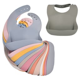 image-Rxl Silicone Baby Bib Waterproof with Food Pocket
