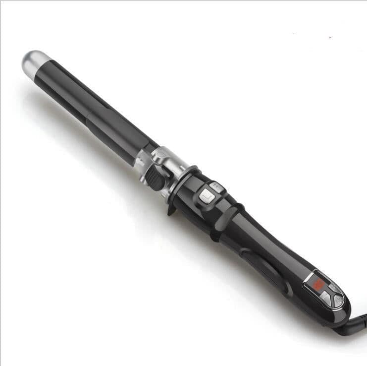 image-Automatic Rotating Hair Curler and Straightener 2-in-1 Ceramic