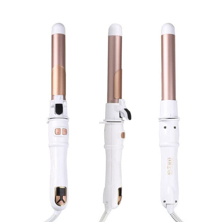 image-Automatic Rotating Hair Curler and Straightener 2-in-1 Ceramic