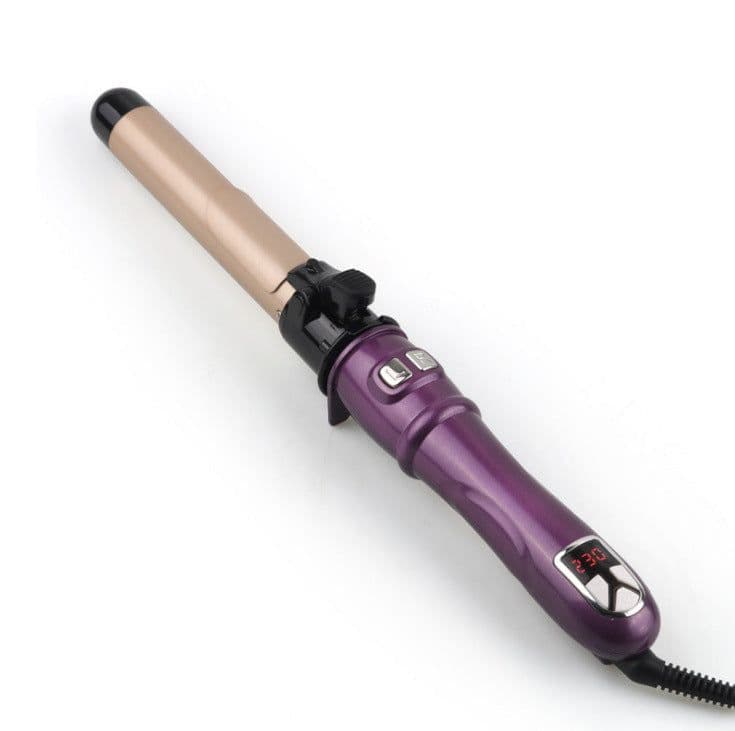 image-Automatic Rotating Hair Curler and Straightener 2-in-1 Ceramic