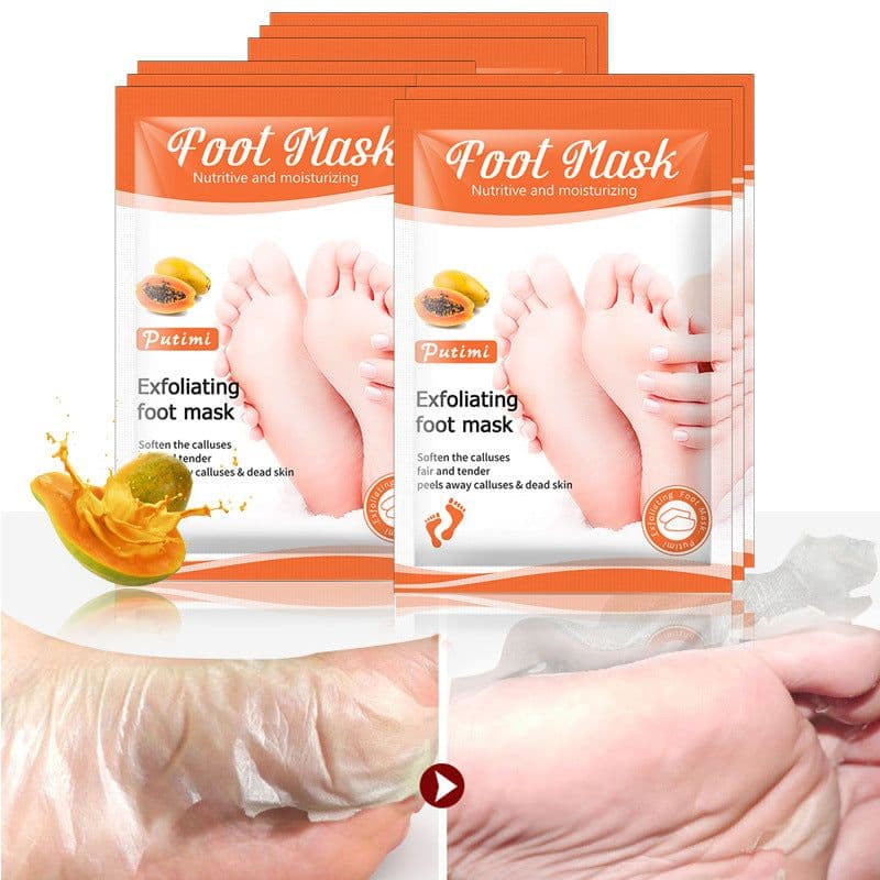 image-Putimi Papaya Exfoliating Foot Mask Peel 55g