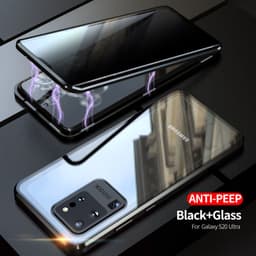 image-Samsung Galaxy S20 Magnetic Privacy Glass Metal Case
