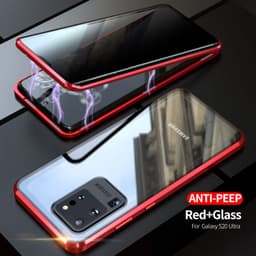 image-Samsung Galaxy S20 Magnetic Privacy Glass Metal Case