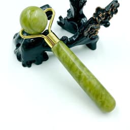 image-Jade Roller Face Massage Tool Double Head Beauty Device