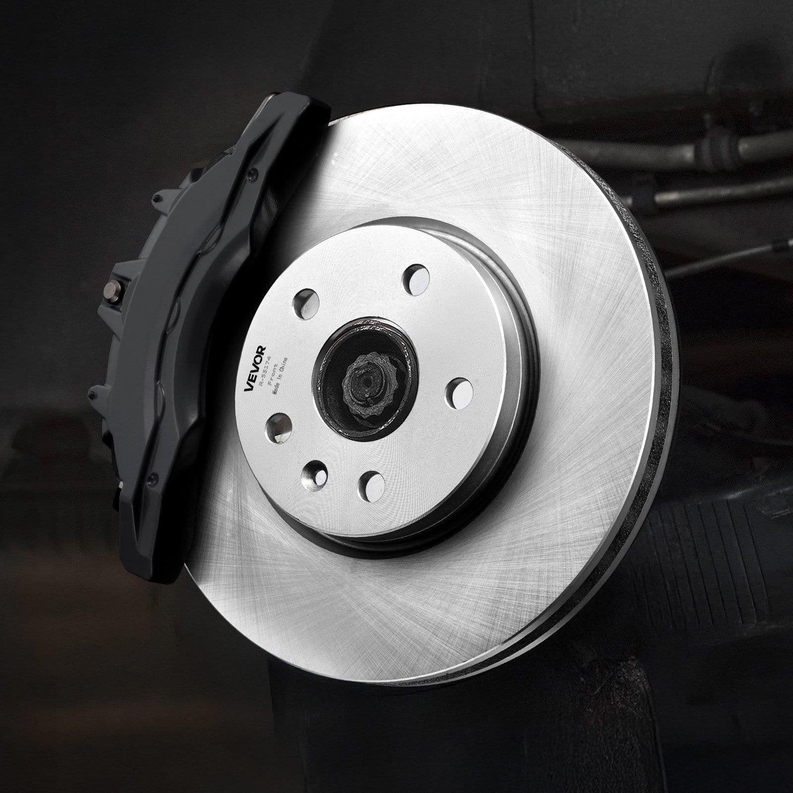 image-VEVOR Front and Rear Brake Kit Compatible with 2010-2017 Chevrolet Equinox, 2010-2017 GMC Terrain, Hollow Brake Rotors Ceramic Brake Pads Replacement Kit, 12.7 in Front Rotors, 12 in Rear Rotors