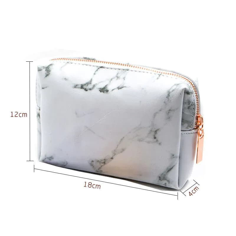 image-10-Piece Marble Pattern Makeup Brush Set with Cosmetic Bag
