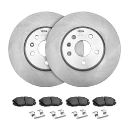 image-VEVOR Front and Rear Brake Kit Compatible with 2010-2017 Chevrolet Equinox, 2010-2017 GMC Terrain, Hollow Brake Rotors Ceramic Brake Pads Replacement Kit, 12.7 in Front Rotors, 12 in Rear Rotors