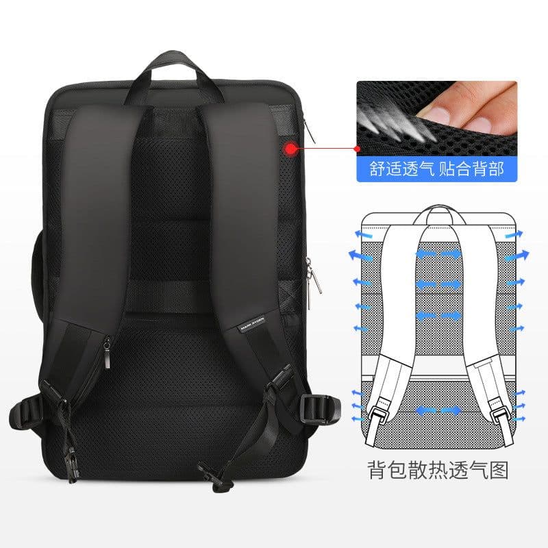 image-Marco Leiden Oxford Cloth Business Backpack Large Capacity Waterproof