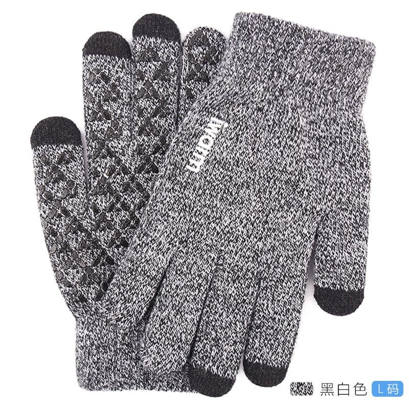 image-iwarm Touch Screen Gloves Winter Warm Knit Fleece Lined Unisex