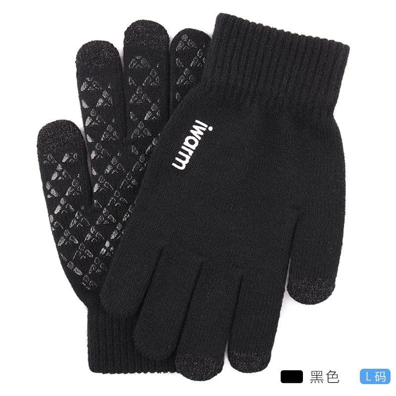 image-iwarm Touch Screen Gloves Winter Warm Knit Fleece Lined Unisex