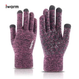 image-iwarm Touch Screen Gloves Winter Warm Knit Fleece Lined Unisex