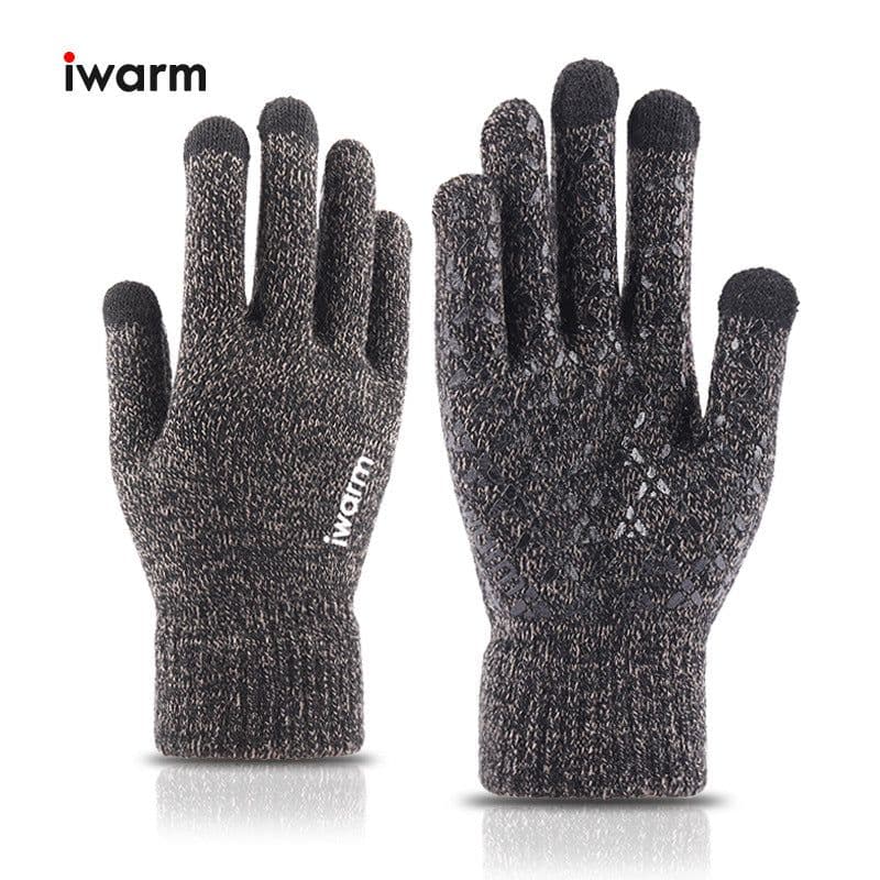 image-iwarm Touch Screen Gloves Winter Warm Knit Fleece Lined Unisex