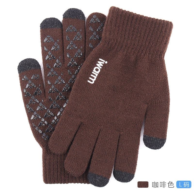 image-iwarm Touch Screen Gloves Winter Warm Knit Fleece Lined Unisex