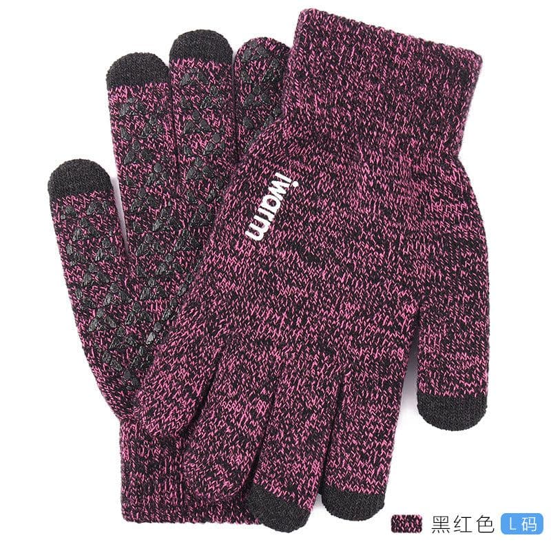 image-iwarm Touch Screen Gloves Winter Warm Knit Fleece Lined Unisex