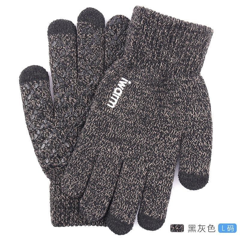 image-iwarm Touch Screen Gloves Winter Warm Knit Fleece Lined Unisex