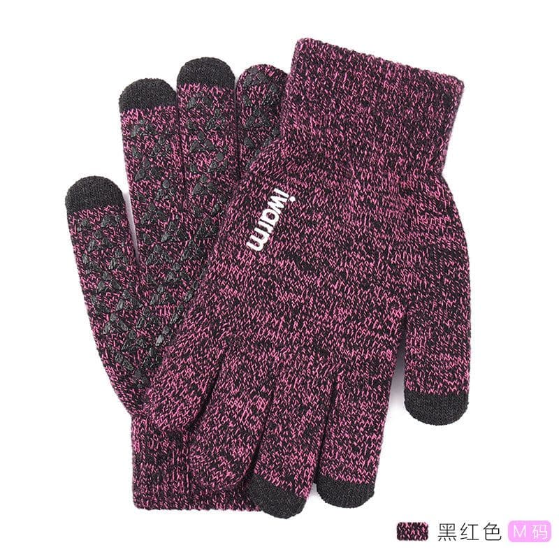 image-iwarm Touch Screen Gloves Winter Warm Knit Fleece Lined Unisex