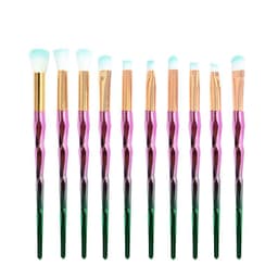 image-HappyMakeup 20 Piece Unicorn Diamond Makeup Brush Set