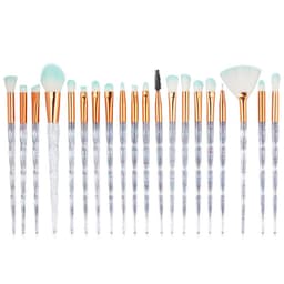image-HappyMakeup 20 Piece Unicorn Diamond Makeup Brush Set