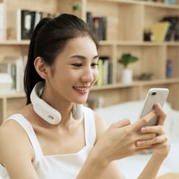 image-Rechargeable Mini Neck Massager with Heat and Remote Control