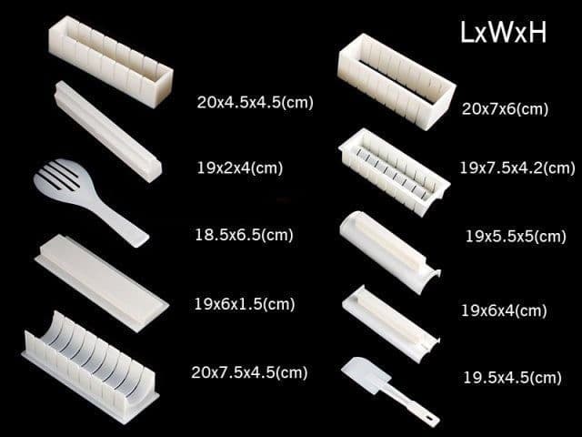 image-10-Piece DIY Sushi Maker Mold Set