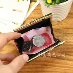 image-PVC Crocodile Print Small Square Coin Purse