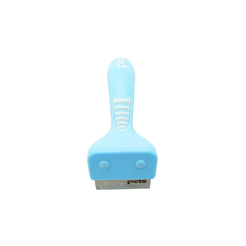 image-Pet Hair Removal Comb Stainless Steel Dematting Rake for Cats Dogs