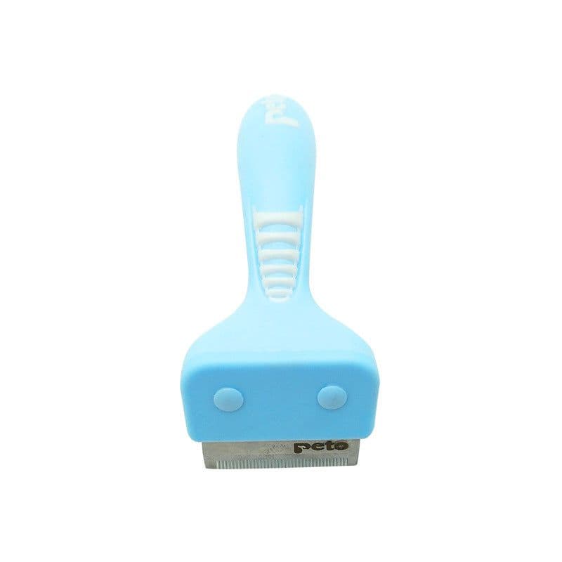 image-Pet Hair Removal Comb Stainless Steel Dematting Rake for Cats Dogs