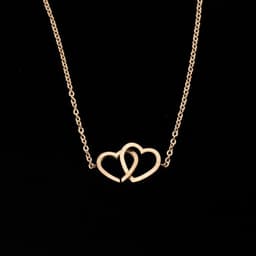 image-Stainless Steel Double Hearts Bracelet Women Friendship Jewelry