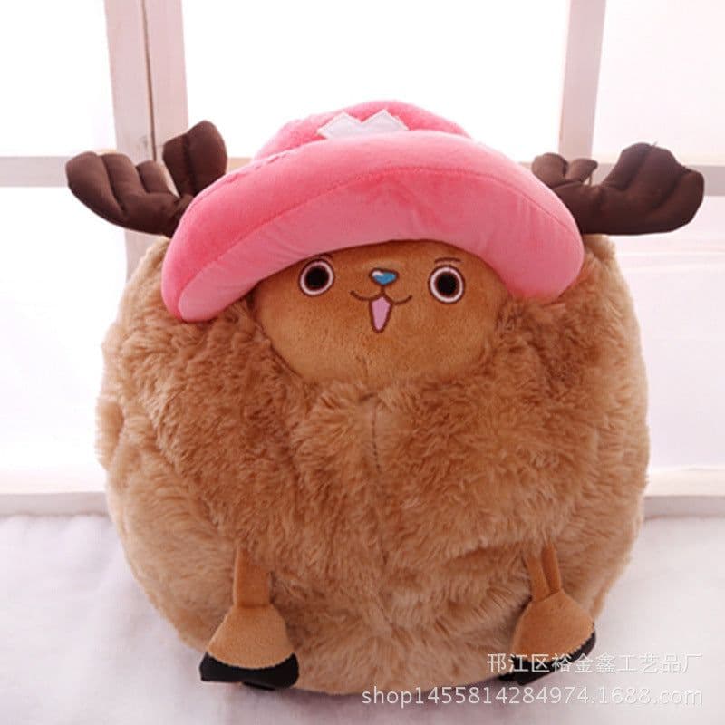 image-Chopper Plush Round Hand Warmer Pillow Cushion Toy 35cm