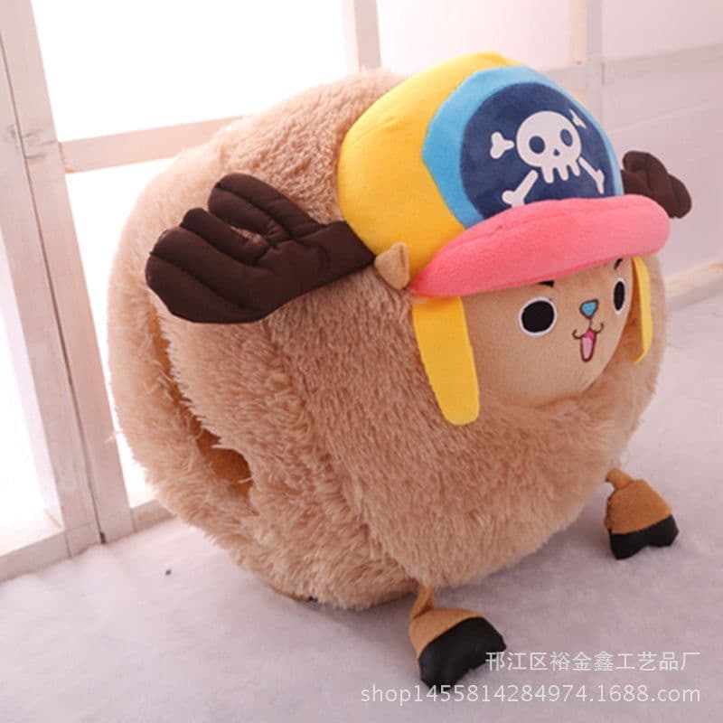 image-Chopper Plush Round Hand Warmer Pillow Cushion Toy 35cm