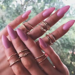 image-12-Piece Geometric Ring Set - Waterdrop Retro Joint Rings